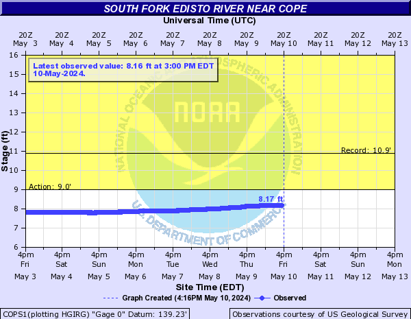 South Fork Edisto River near Cope