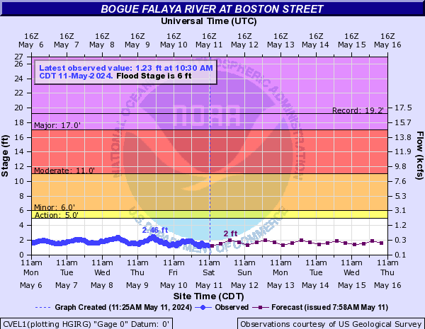 Bogue Falaya River at Boston Street