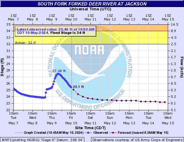 South Fork Forked Deer River at Jackson