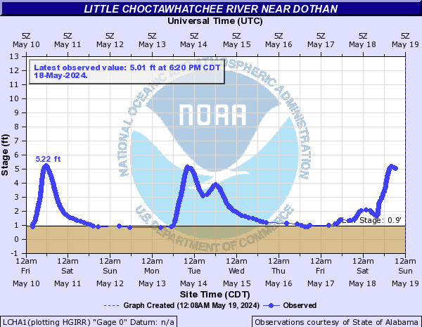 Little Choctawhatchee River near Dothan