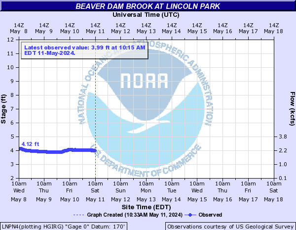 Beaver Dam Brook at Lincoln Park