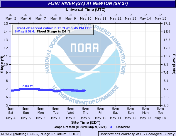 Flint River (GA) at Newton (SR 37)
