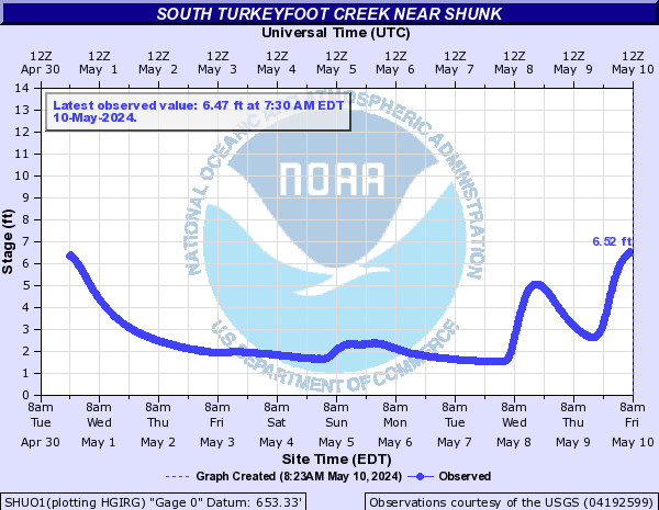 South Turkeyfoot Creek near Shunk