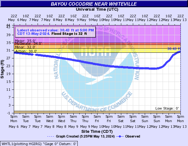 Bayou Cocodrie near Whiteville