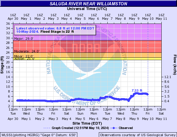 Saluda River near WILLIAMSTON