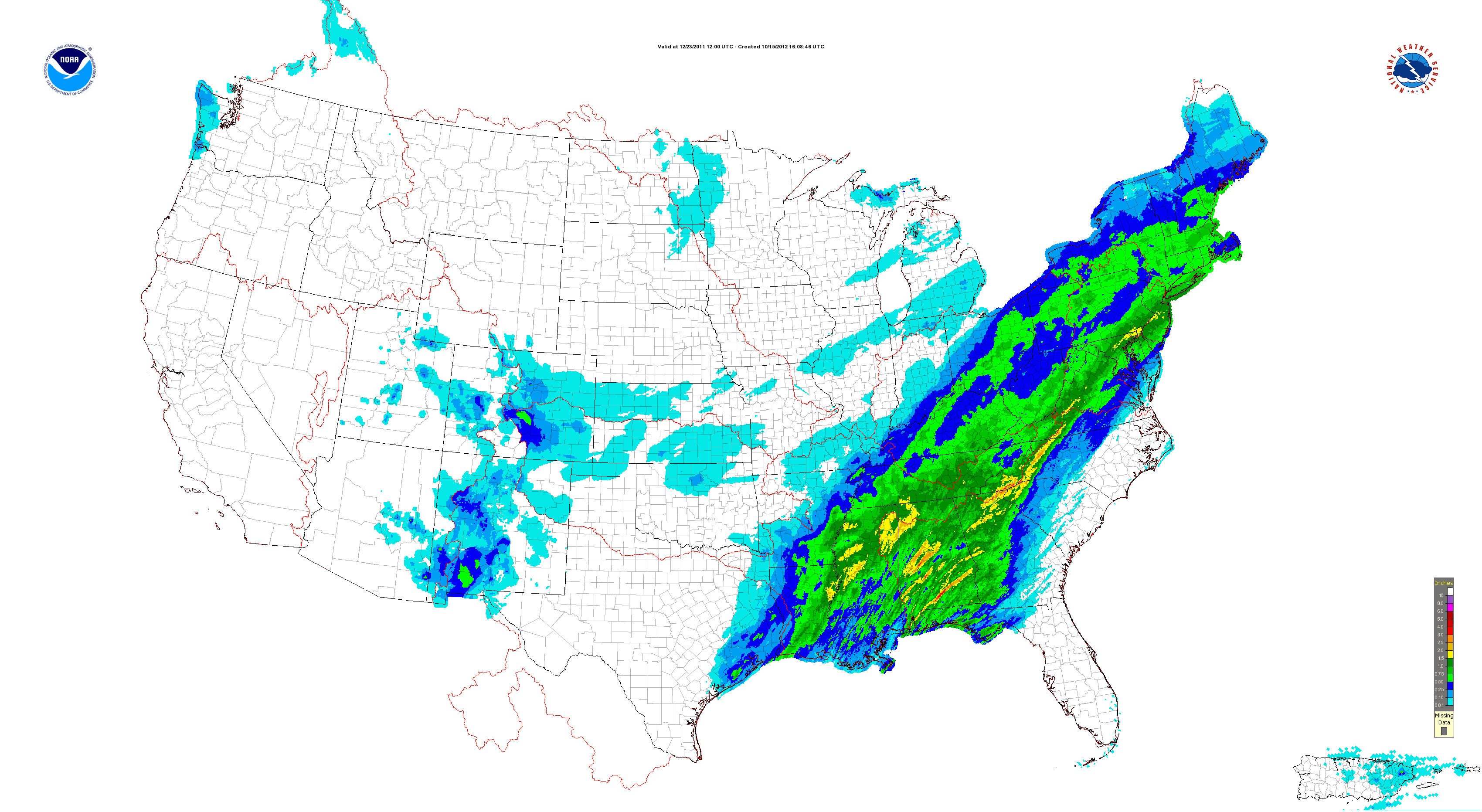 Doppler Radar Weather Map Of The Entire Contiguous United States