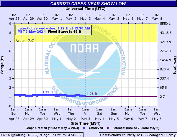 Carrizo Creek near Show Low
