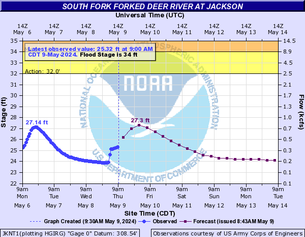 South Fork Forked Deer River at Jackson