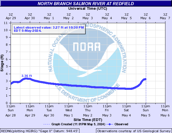 North Branch Salmon River at Redfield