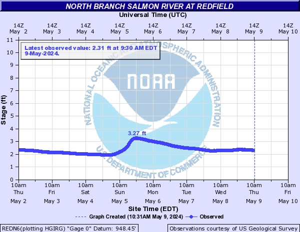 North Branch Salmon River at Redfield